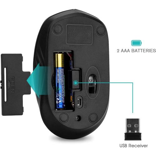 Rii Wireless Mouse, 2.4G Portable Computer Mice