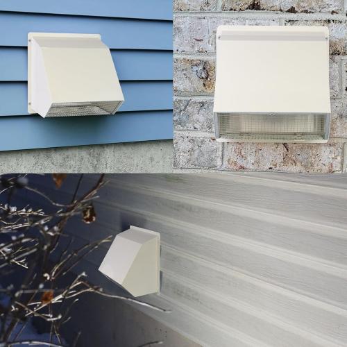 6 Inch Hooded Wall Vent with Screen and Damper,6 Vent Hood Wall Exhaust Vent Cover,Dryer Vent Cover Outside,6Vent Cover Exterior Wall Vent Cap for Range Hood Kitchen Air Ventilation,Galvanized Steel