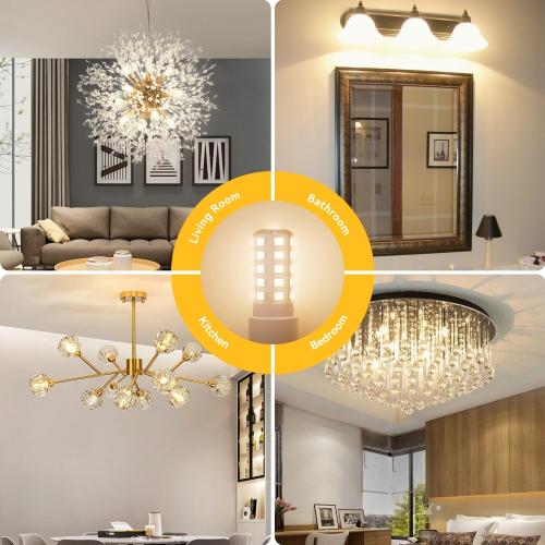 TJOY 12 Pack Dimmable G9 LED Bulb 3000K, 40 Watt Eq 4W, Soft Warm White | T4 G 9 Bi-pin Base Halogen Replacement, 120V No Flicker, 450LM for Chandelier Wall Sconce