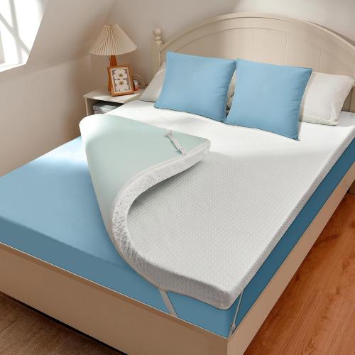 3 Inch Gel Memory Foam Mattress Topper Queen Size,  White