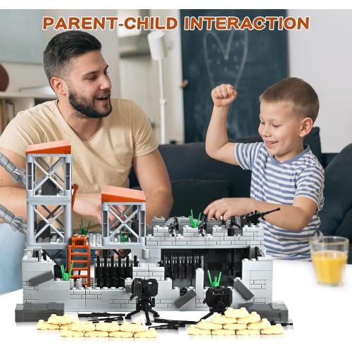 Ice Hockey Building Set with 8 Ice Hockey Player - Tabletop Battle Game - Creative Sports Toy - Standard Brick Compatible Kids STEM Building Kit