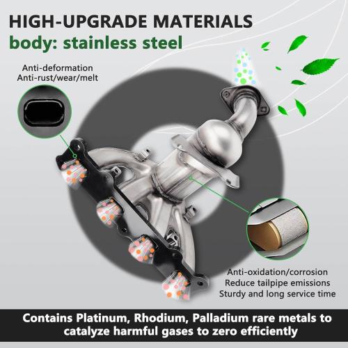 Front Catalytic Converter Compatible with 2007 2008 2009 2010 2011 2012 2013 2014 2015 2016 2017 Jeep Compass/Patriot 2.4L(4WD Only), 2007-2008 Dodge Caliber 2.4L, Direct-fit(EPA Compliant)