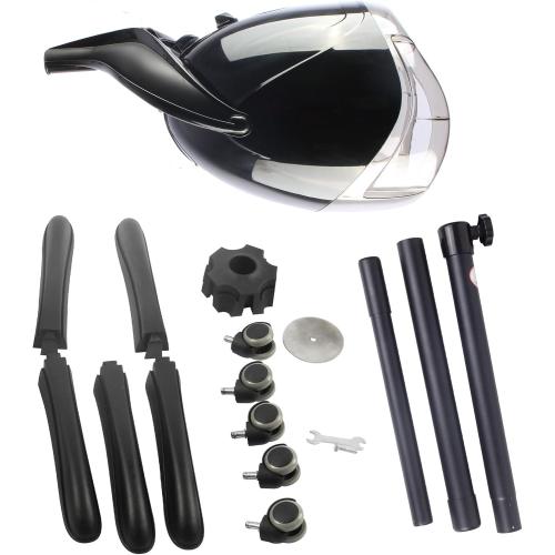 1000W Professional Hooded Hair Dryer,Standing Blow Hair Dryer with Cap and Wheels,Temperature and time are Adjustable,Suitable for Salon and Home