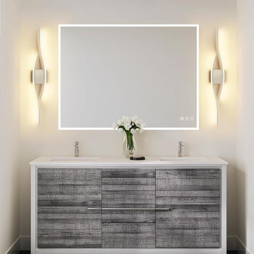 Joossnwell Bathroom Vanity Light Modern Bathroom Lighting Fixture Over Mirror Brushed Nickel 5CCT Dimmable Led Bath Vanity Light Bar 31.5 Inch