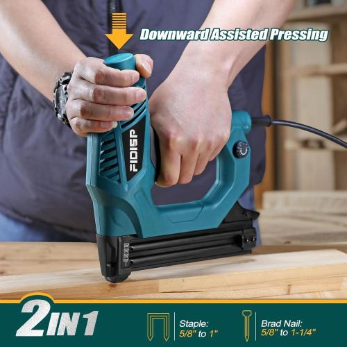 FIDISP Electric Nail Gun 18 Gauge Heavy-Duty 2 in 1 Brad Nailer