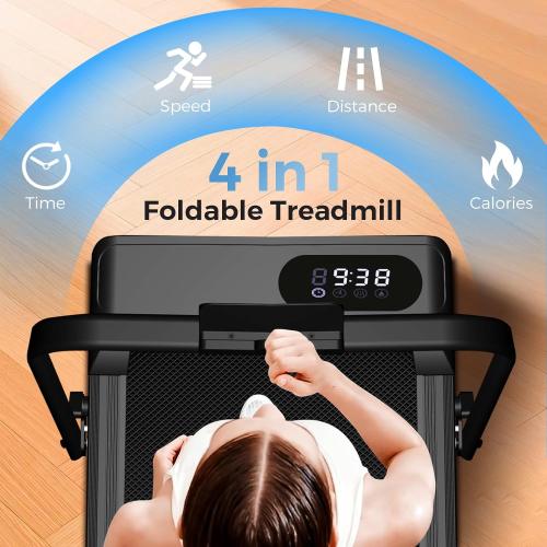 Walking Pad with Incline, 2.5HP Walking Pad Treadmill, 3 in 1 Portable Under Desk Treadmills for Home Small Space, Foldable Folding Home Treadmill with Remote Control, 350LBS Capacity