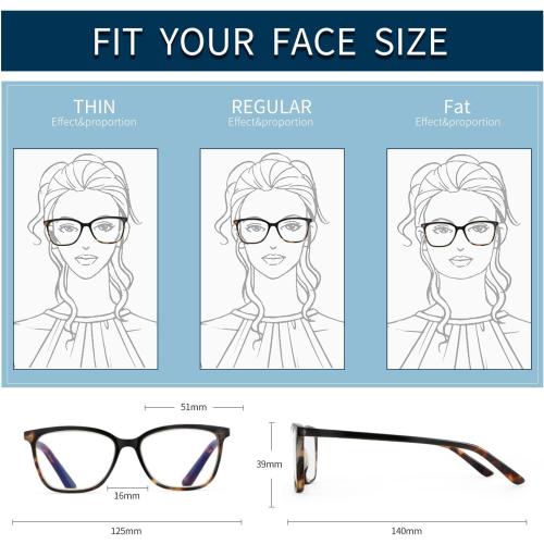 BLUEMOKY Blue Light Reading Glasses for Women 3 Pack Fashion Cat Eye Computer Glasses Bluelight Blocking Reader