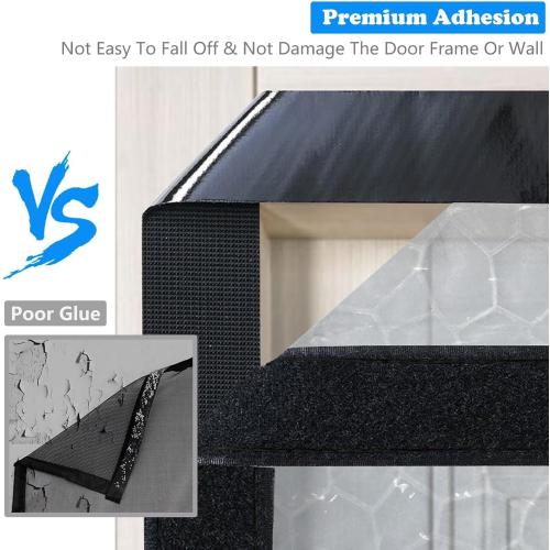 RELIANCER Magnetic Thermal Insulated Door Curtain,Waterproof EVA Door Cover,Left Right Side Opening,Fit Doors Size 36x80,Self-Closing Insulated Doorway Curtain,Patio Auto Close Thermal Doors Screen
