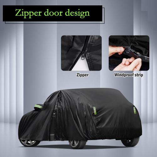 Car Cover Custom Fit for 2014-2025 Mini Cooper/Cooper S/Hardtop/Clubman/Countryman 4 Door, Waterproof All Weather Full Exterior Cover Rain Sun Protector with Door Zipper