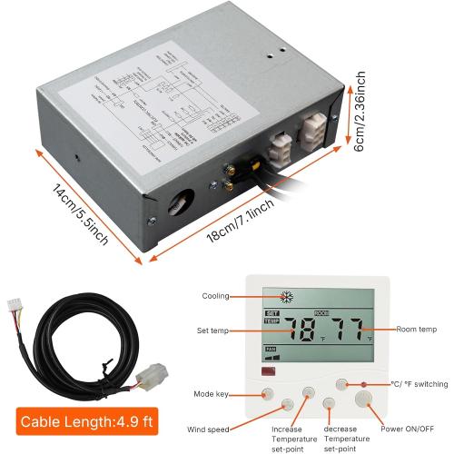 3109226.005 Suitable for Dometic RV air Conditioners Electronic Control Kit 3312020.000 RV Thermostat Multi-Zone Kit Replacement