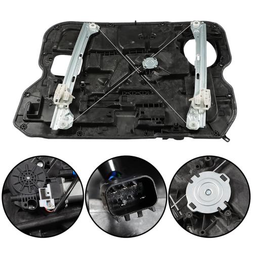 GXYWADY Front Left Driver Side Window Regulator w/Motor w/6 Pin Replacement for Ram 1500 2500 3500 2009-2012 Replacement for 68044849AA 68044849AB