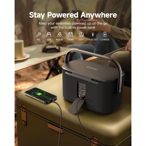 Karaoke Machine for Adults, with Lyrics Display and Screen, Support HDMI to TV, WiFi Connects to Karaoke App and YouTube, 2 Self-Charging Wireless Microphones EQ Autotune,140W Speaker for Home Party