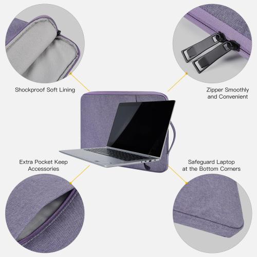 14 Inch Laptop Sleeve Case for HP Chromebook/Stream/Pavilion Plus 14, Lenovo IdeaPad, ASUS Vivobook Go, Dell Latitude Computer Bag, Ultra Violet