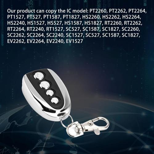 5-Pack 433MHz Garage Door Remote Control - Auto Sliding/Gate Opener & Closer, Electric Cloning Replacement for Rolling Driveway Gates - Compatible with Most Fixed Code Openers