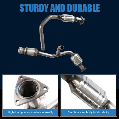 Gjhch Catalytic Converter Compatible with 2014-2018 Silverado 1500,Sierra 1500 4.3L 5.3L 2015-2020 Suburban, Tahoe, Yukon, Yukon XL 5.3L, 645159, 20757674, 23486656, Manifold Catalytic Converter