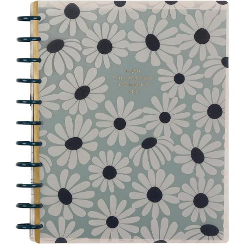 Happy Planner Disc-Bound Planner Jan.–Dec. 2026, Includes 3 Extra Months and 2 Sticker Sheets, Big Size, 8.5 x 11, Horizontal Layout, Green Garden