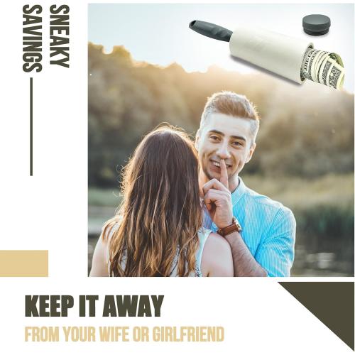 Diversion Safe Money Lint Rollers for Pet Hair, Sticky, Remover for Couch, Clothes Furniture and Carpet. Dog Hair Remover Cat Hair, Animal Fur - Secret Hidden Jewelry Storage Home Security