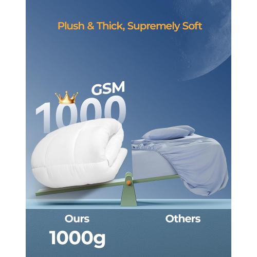 KAYFIA Full Mattress Topper,Extra Thick Mattress Pad Cover for Deep Sleep,3D 7D Snow Down Alternative Fill Overfilled Plush Pillow Top with 8-23 Inch Deep Pocket-White