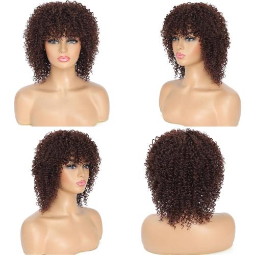 Kinky Curly Wigs with Bangs - Short & Afro Styles for Black Women