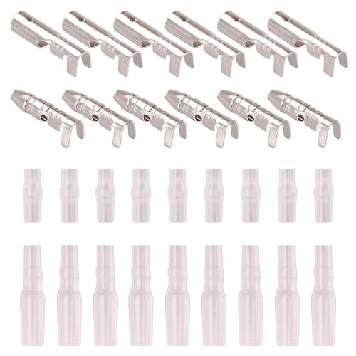 Kinstecks 150PCS 2.8mm 4.8mm 6.3mm Wire Spade Connector 3.9mm Bullet Connectors Kit Male and Female Wire Connectors Kit for DIY Electrical Motorcycle Vehicle Boat