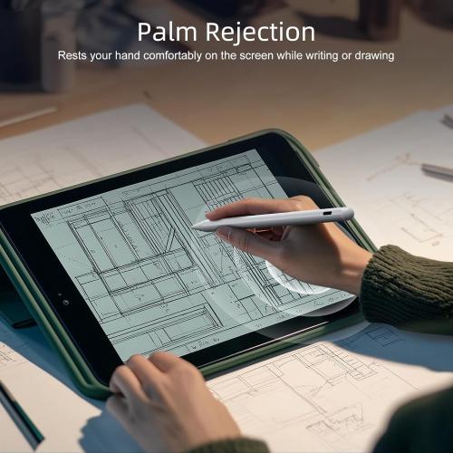 JAMJAKE Stylus Pen for iPad 2018-2025, 10 Mins Fast Charge with Tilt Sensitivity & Palm Rejection, Compatible with Apple iPad 6-11 Gen, iPad Air 3/4/5/M2/M3, iPad mini 5/6, iPad Pro 11/12.9/M4