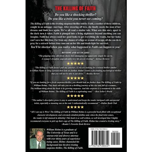 The Killing of Faith: This is a suspense/thriller you won't soon forget.