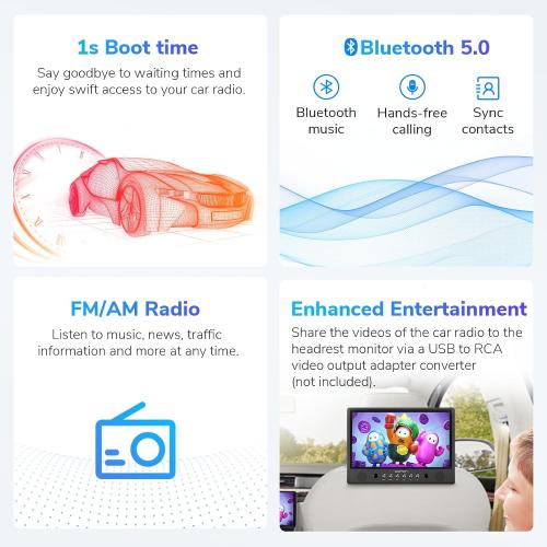 Eonon Car Stereo MODELO M3BLA12 OS ANDROID 12 RAM 2GB STORAGE 32GB SCREEN SIZE 9 Q LED TOUCHSCREEN
