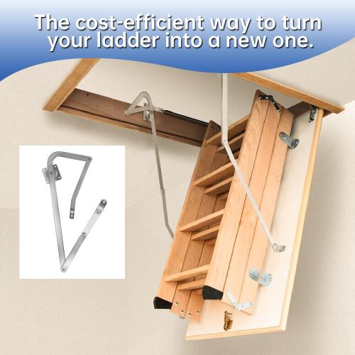 Attic Ladder Hinge Replacement Kit Left & Right,PR315500-RH & PR315500-LH Power Arm Assembly Hinges Compatible with Louisville 250lb, 300lb, 350lb Rated Series Attic Ladder,1 Pair