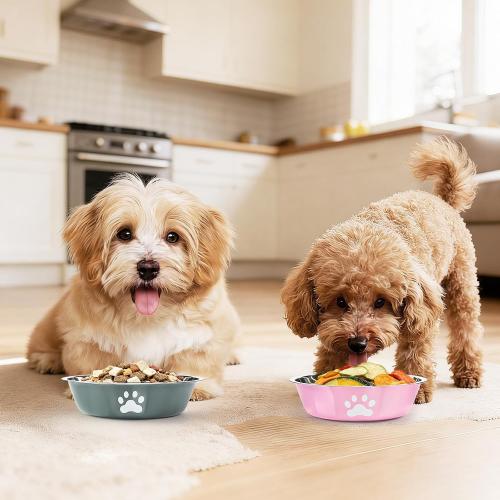 4 Pack Stainless Steel Dog Bowls, 29 OZ Metal Dog Bowls, 3.6 Cups