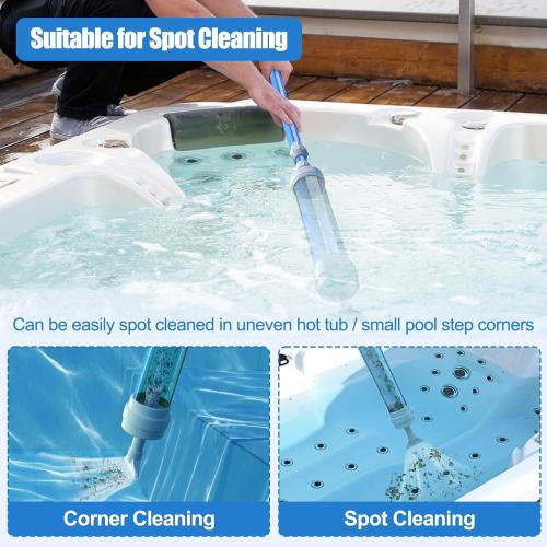 Paradise Power Spa Vac 6250 Compatible Hot Tub Vacuum - Cordless, No Batteries, Sucks Up Rocks, Leaves in Spas, Hot Tubs, Pool Steps