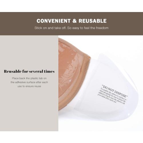 Size S Backless Strapless Push Up Bra for Women Thick Padded Sticky Underwired Bras Self Adhesive