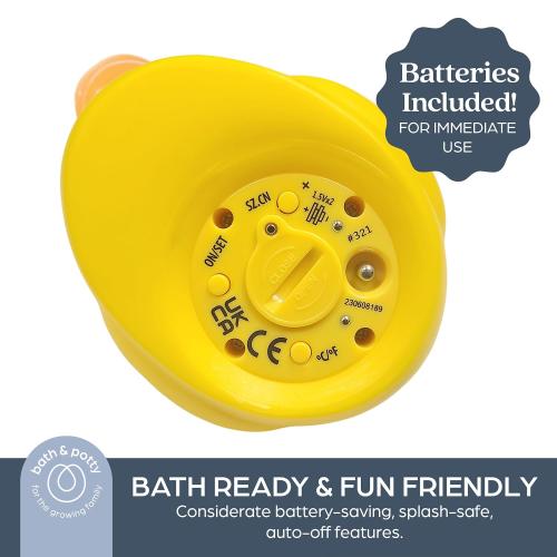 Dreambaby Duck Baby Bath Thermometer – Instant Results, Digital Water & Room Temp Reader – Fun Floating Toy for Newborns
