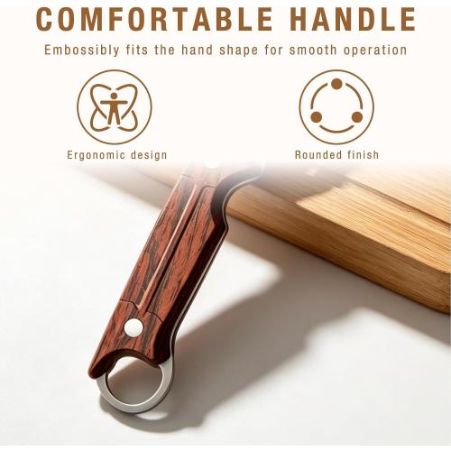 2Pcs 3-1 Multi-functional Vegetable Peeler,New Ktchen Multi-function Stainless Steel Thickened Fruit Peeler Knife with Wooden Handle and Bottle Opener for Vegetables or Fruits that Need to Be Peeled