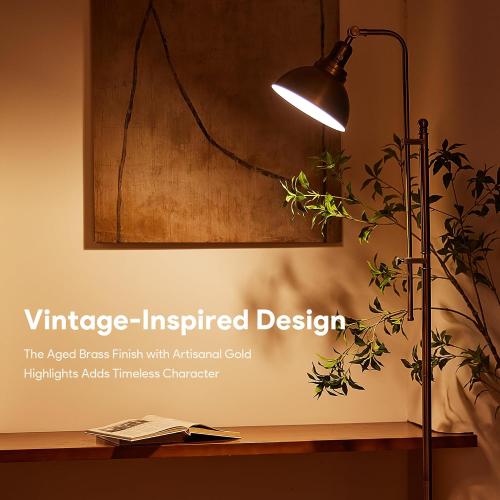 VONLUCE Industrial Floor Lamp 65, Adjustable Standing Lamp for Living Room