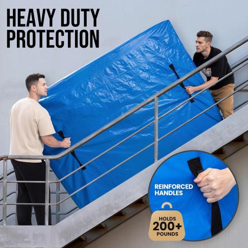 TAILI Queen Mattress Bags for Moving and Storage, Heavy Duty Moving Supplies Mattress Cover with Reinforced Handles, Storage Cover Essentials Packing Protector