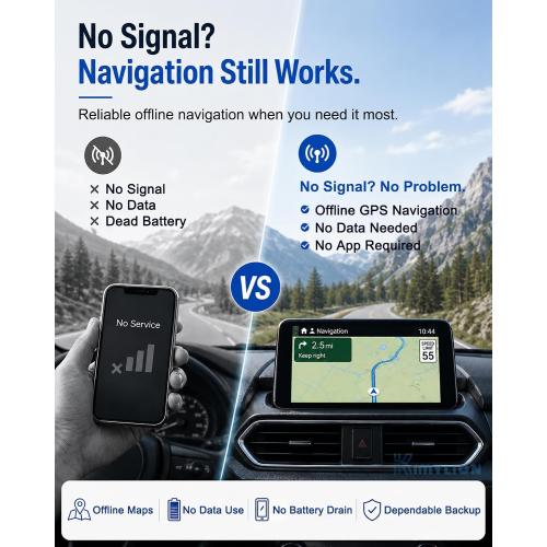 Navigation SD Card TD2K66EZ1B for 2021-2023 Mazda 3 CX-30 CX-5 CX-9, 2022-2024 CX-50, 2022-2023 MX-30, Offline GPS Maps USA/CAN/MEX, Plug & Play, HUD & Speed Limit Display Support