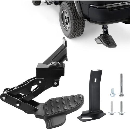ASOPARTS Rear Bed Step Compatible with 2019 2020 2021 2022 2023 2024 2025 2026 Dodge Ram 2500 3500 Retractable Bumper Tailgate Step # 82215842AE 82215842AC 82215842AD 82215842AH