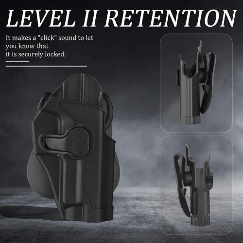 Sig P226 Holsters, OWB Holster for Sig Sauer P220 P226 4.4 Full Size/Bersa Thunder 9 Pro - Index Finger Released | Adjustable Cant | Autolock | Outside Waistband Carry | Lightweight -Right Handed