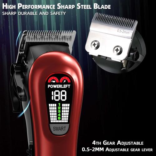 TCMKY Hair Clippers for Men Barber Clippers Rechargeable Hair Trimmer Kit