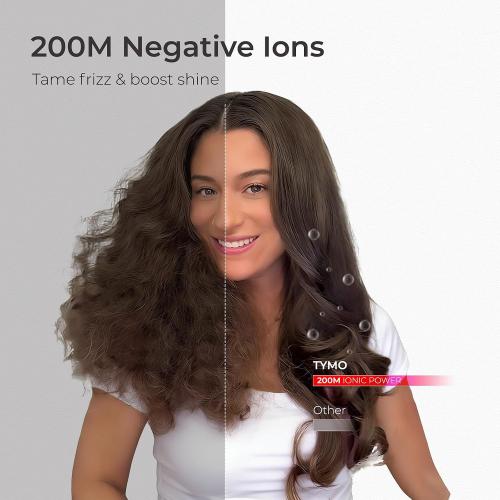 TYMO Hair Dryer Brush Blow Dryer Brush in One, 4 in 1 Ionic Hairdryer and Styler Volumizer with Oval Titanium Barrel, Hot Air Straightener for Smooth Frizz-Free Blowout, Gold, 2.85 Inch