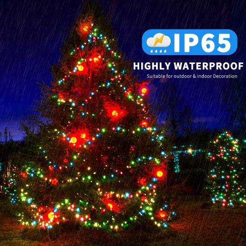 262FT 800 LED Color Changing Christmas Lights Outdoor Indoor, Warm White Multicolor Christmas Tree Lights, Waterproof Fairy String Light Timer Remote, 11 Lighting Modes