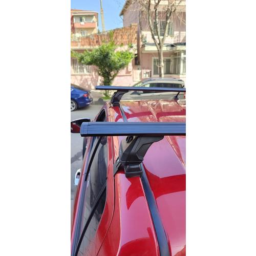 For Toyota Hilux 2015-2021 Roof Rack Cross Bars Normal Roof Alu Black