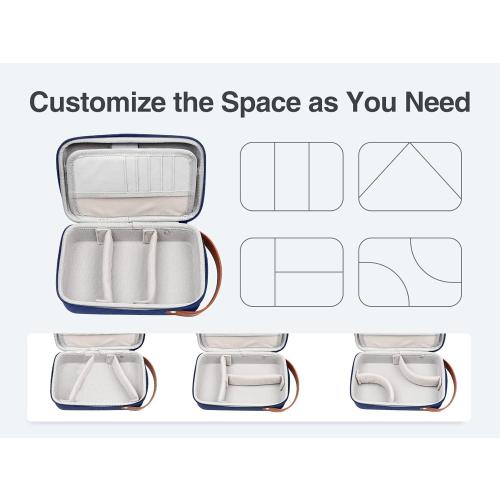 Luxtude Electronics Organizer Travel Case, Tech Organizers Travel Case, Hard Charger Organizers, Portable Cable Organizer, Travel Essentials for Charger/Mouse/Cash/Card/Pen, Tech Gifts