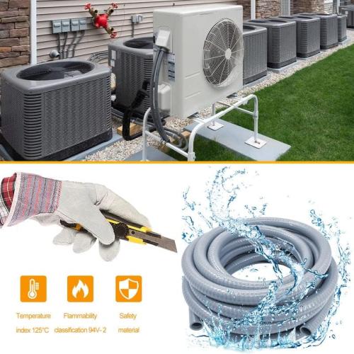 Liquid-Tight Conduit - 2 inch 50 Foot PVC Flexible Non Metallic Liquid Tight Electrical Conduit. 2 Dia