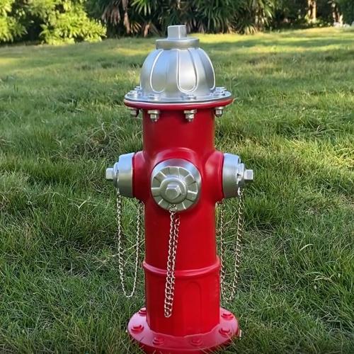 ‼️has mild scratches‼️ Dog Fire Hydrant Pee Post Statue with 4 Stakes, Fake Fire Hydrant for Dogs to Pee On Puppy Pee Post Training Tool Yard Garden Indoor Lawn Ornament Outdoor Statue (17.5 * 7.3 inch)