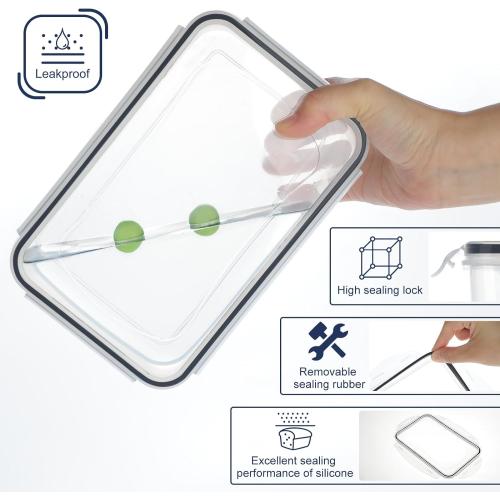 KITHELP 60-Piece Large Food Storage Containers Set - Leakproof, BPA-Free Plastic with Lids Airtight for Kitchen Storage and Organization Reusable with Labels Pen- Microwave Dishwasher Freezer Safe