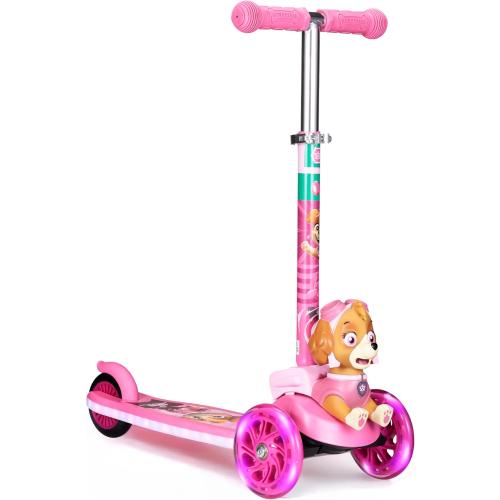 3D Kick Scooter for Kids, Self-Balancing 3 Wheeled Light Up Scooter with Extra Wide Anti-Slip Deck, Rear Brake, Lean to Steer, Lightweight Design, for Kids 3 and up, 75 LB Limit