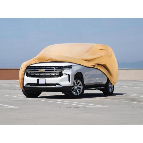Heavy Duty Outdoor Car Cover Custom Fit for Chevy Suburban,Windproof All Weather Waterproof Sun Rain UV Dust Snow Protection Outdoor Car Covers
