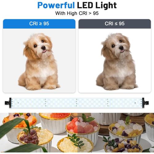 32x32 Inch Photo Studio Photo Light Box for Photography, 405 LED Large Lightbox with 3 Light Panel Stepless Dimming and Soft Light Cloth Professional Photo Background Shooting Tents