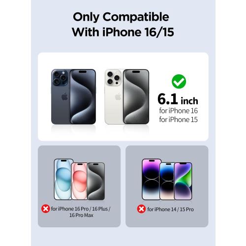 PDDKISS Compatible for iPhone 16/15 Privacy Screen Protector